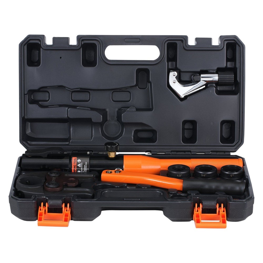 ProPress Copper Crimping Tool Hydraulic 1/2&Prime; 3/4&Prime; 1&Prime; 3-Die Aluminum Jaw