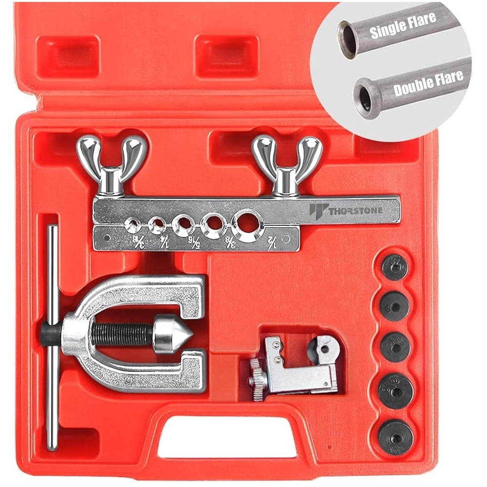 Double & Single Flaring Tool Set with 45&deg; Degree