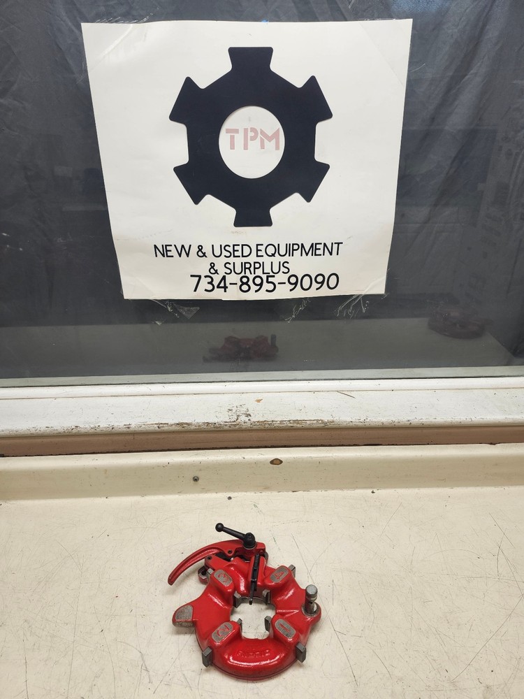 Ridgid 815A Self-Opening Die Head Pipe Threader w/ 1&Prime; &ndash; 2&Prime; BSPT Dies Used