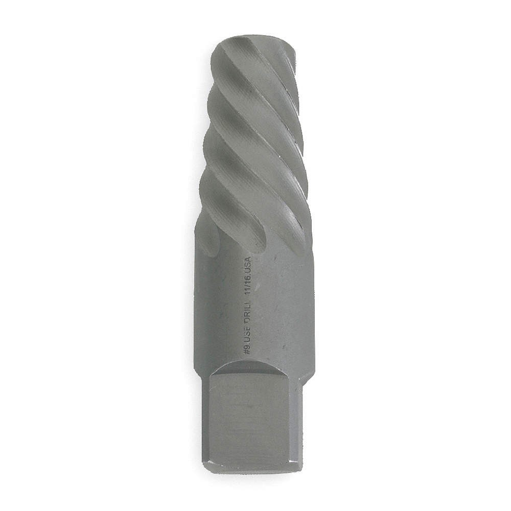 WESTWARD 2RUP7 Screw Extractor,Spiral Flute,Size #9 2RUP7