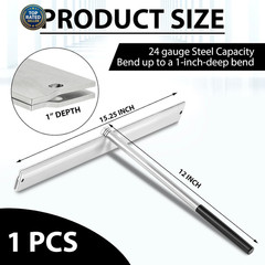 15.25 Inch Sheet Metal Folding Hemming Tool Steel Metal Bender Standing Seam Roo