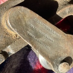 RARE ANTIQUE D. SAUNDERSONS 2&Prime; PIPE CUTTER NO. 2 PATENTED NOVEMBER 28 1880 R$133