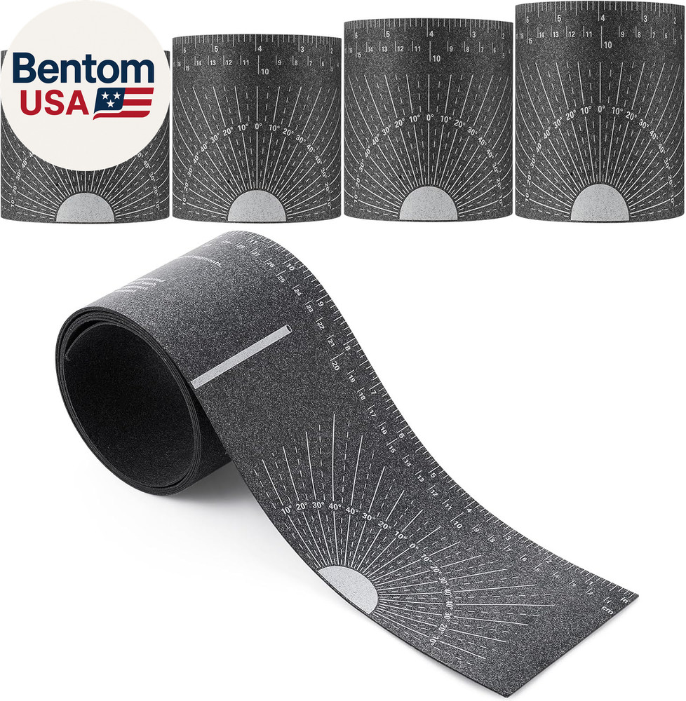 4 Piece Flexible Pipe Measuring Tool &ndash; 4 Sizes Pipe Wrap around for 1&Prime; to 48&Prime; Pi