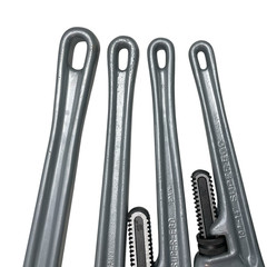 Super-Ego Aluminum Pipe Wrench Set 14&rdquo; 18&rdquo; 24&rdquo; 36&rdquo; &ndash; 4-Piece &ndash; NOS Vintage Tools