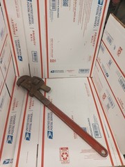 Vintage Proto 824 Large 24&rdquo; Pipe Wrench Heavy Duty Made in USA Good Shape