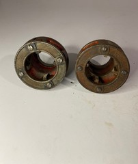 NINE (9) RIDGID 12R Die-Head Pipe Threaders 1/2&Prime; 1&Prime; 1-1/4&Prime; 1-1/2&Prime; 2&Prime; OLD STYLE