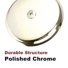 Gold-Hao-The-Bathroom Single Hole Bathtub Drain Overflow Plate Brushed Nickel