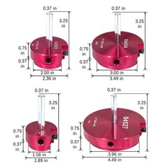 4 Pcs PVC Pipe Reamer Kit With 1-1/2 Inch 2 Inch 3 Inch 4 Inch Pipe Fitting E4
