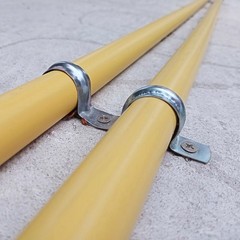 5pcs 2 3/8 Inch 60mm Conduit Clamp, M60 U Tube Pipe Clamp, Thick