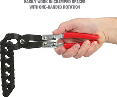 27045 Exhaust Cutter, Cuts 3/4&Prime; to 3-1/4&Prime; Pipe, Durable Chain Cutter Tool, Easy