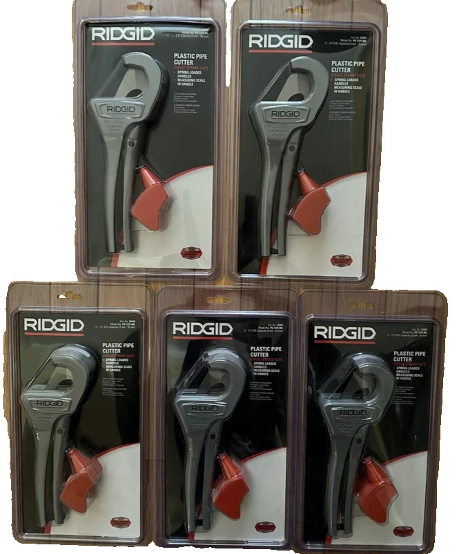 5 RIDGID SINLGE STROKE PLASTIC PIPE CUTTER PC-1375
