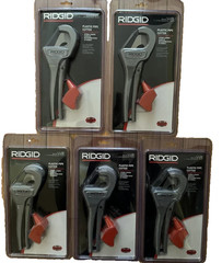 5 RIDGID SINLGE STROKE PLASTIC PIPE CUTTER PC-1375
