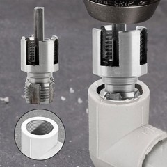 Integrated Internal & External Pipe Threading Tool with Screw Extractor & Sealan