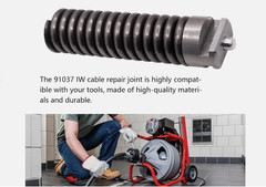 3/8-Inch IW Cable Repair Coupling for RIDGID Drain Cleaning C Tools