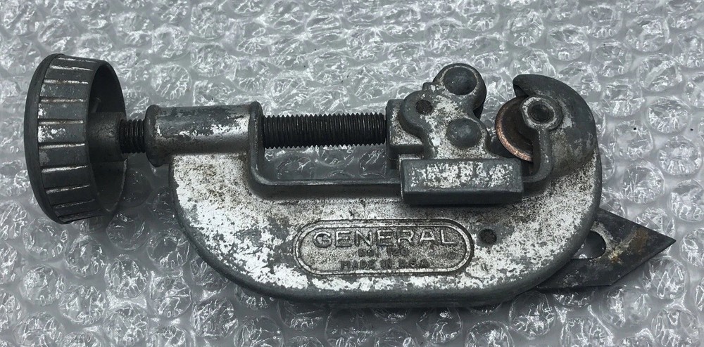 Vintage General Tools No. 120 Tubing & Conduit Pipe Cutter MADE IN USA.