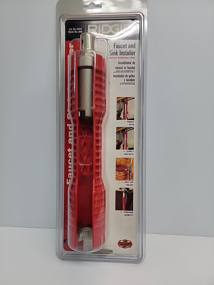 Ridgid Extra Long Faucet and Sink Installer 4 in 1 Multi-Purpose Tool Model 2006