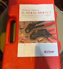 iCrimp IWS-1807CN PEX Crimping Tool Kit with PEX Crimpers PEX Tubing Cutter
