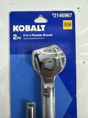 Kobalt 2pc 2 -In &ndash; 1 Plumber Wrench Sizes 9/16 In, 15/16 In and 5/8 In
