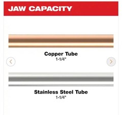 1 1/4&Prime; CTS-V Press Jaw for M12 FORCELOGIC Press Tool