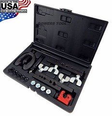Cal Van Double & Bubble Flaring Tool Metric or SAE Flares w Tube Cutter USA
