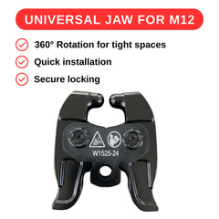 For milwaukee m12 press jaws 2473 Universal Crimping Jaw Ring Set 1/2 3/4 1&Prime;