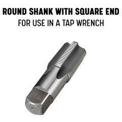 1/2 In. Carbon Steel NPT Pipe Tap and 23/32 In. High Speed Steel Drill Bit Set (