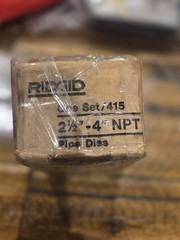 New Ridgid 99545 2 1/2-4&Prime; NPT HSS RH Pipe Dies For 415 Heads (BN402)