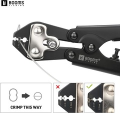 8.8in Crimping Pliers Set for Wire & Mono Lines Up to 2.2mm &ndash; 140 Double Barrel