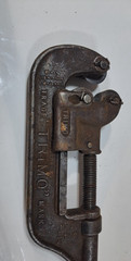 VINTAGE &ldquo;TRIMO No 2 &rdquo; HEAVY LARGE STEEL WHEEL PIPE CUTTER, GREAT SHAPE