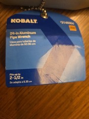 Kobalt 24&rdquo; Aluminum pipe wrench 2146964