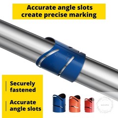 3 Piece Magnetic Metal Pipe Cutting Guide, Steel Includes Sizes: 1-7/8&Prime;, 2-3/8&Prime;