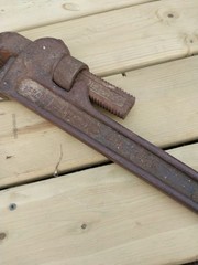 Ridgid 36&Prime; Heavy Duty Pipe Wrench Ridge Tool Co. Elyria Ohio USA Vintage