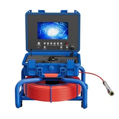 30m Pipe Inspection Camera w/ 512hz Locator Drain Sewer Camera Self Leveling 7&Prime;