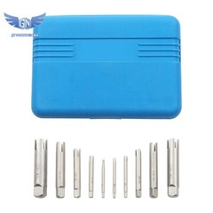 10pcs/Set Broken Tap Extractor Removal Tool Kits Screw Extractor 3/4 Claws