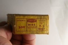 NOS OSTER 300 SERIES 1/4&Prime; NC BOLT DIES
