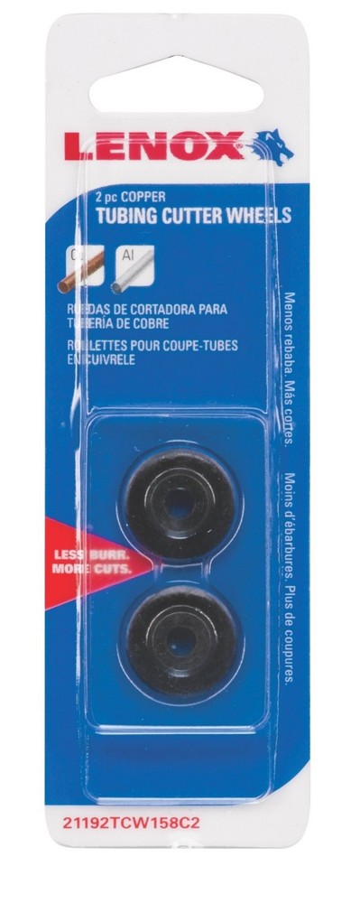 LENOX Tubing Cutter Wheels Set 2 pc Copper Replacement CHN 21192TCW158C2