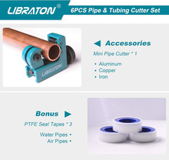Libraton Pex Cutter 1-1/4&Prime;, Pex Pipe Cutter, PEX Tube Cutter 1/8&Prime; to 7/8&Prime;, PEX P