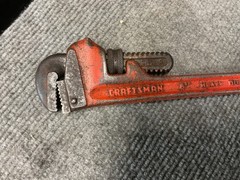 Vintage Craftsman 8&rdquo; Heavy Duty Pipe Wrench 55675 MADE IN U.S.A.