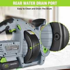 WORKPRO 20V Electric Drain Auger 25Ft Plumbing Snake Drain Hair Cleaning Machine