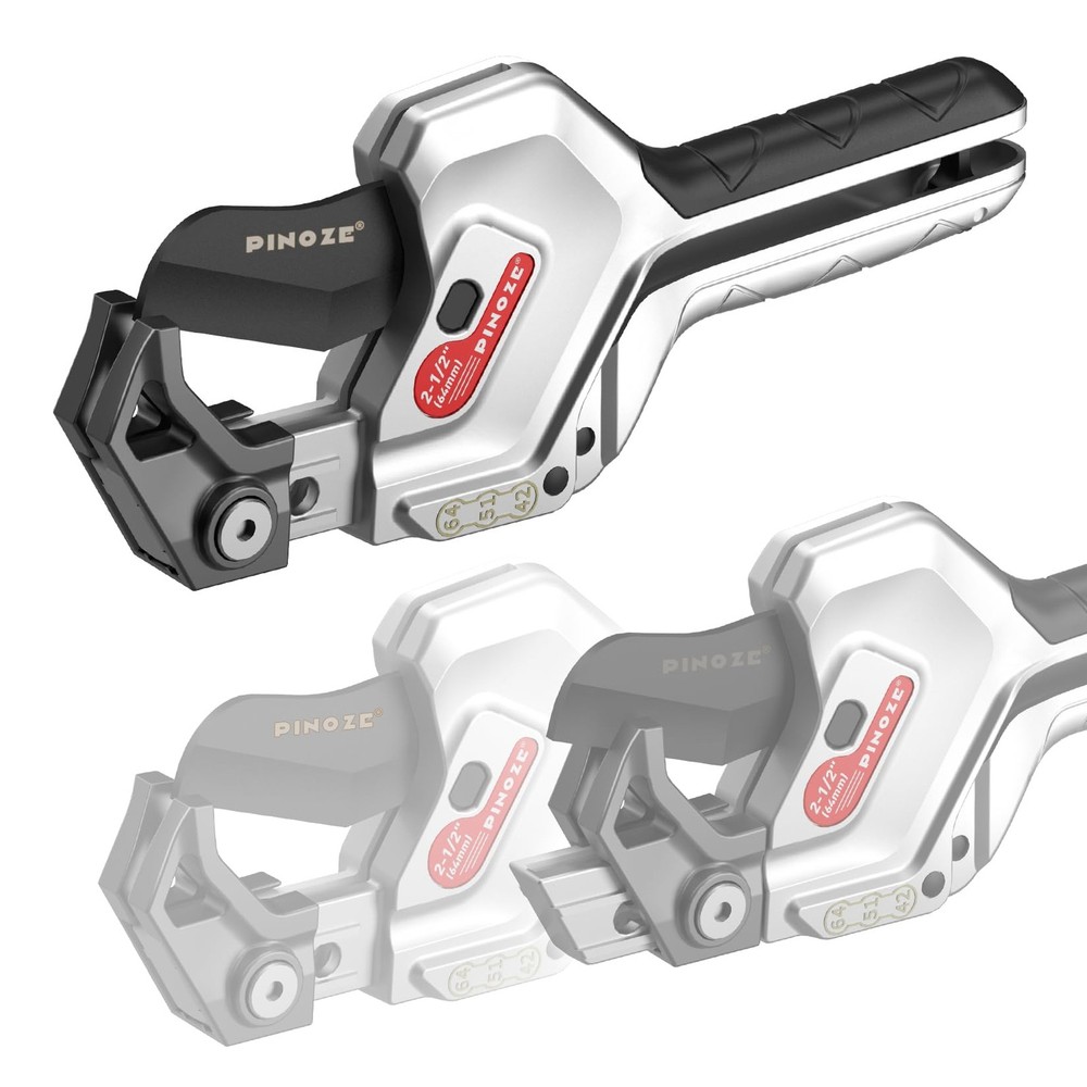 PVC Pipe Cutter, 3-Gear Adjustable Cut up to 2-1/2&rdquo;, Ratchet Pipe Cutter Tool He
