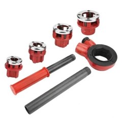 Plastic Pipe Threader Manual Threading Machine Water Pipe Hinge Twisted Kit
