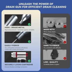 30 Pack 16 Gram Unthreaded CO2 Cartridges for Gallo 16Gram 30Pack, Silver