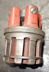 Ridgid 00R cutting head with 3/8&Prime; x 16 NC dies. Dies are in decent shape