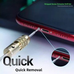 Screw Extractor Set Phone Repair Bits High-strength Steel Alloy Tool Steel