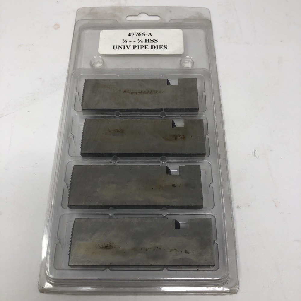 NEW Universal Pipe Dies 47765-A for Ridgid Pipe Threaders 1/2&Prime; &ndash; 3/4&Prime; HSS 47765