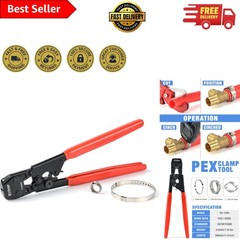 Ergonomic Ratcheting PEX Cinch Tool for Fast and Reliable Stainless Steel Clamps