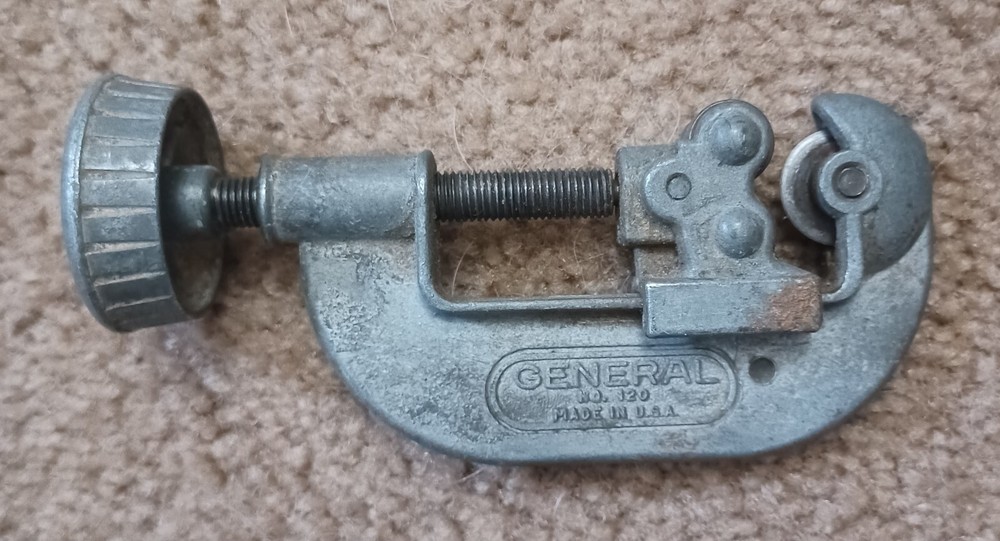 Vintage General Tools Pipe Cutter No 120 Made in USA Ships Free in the USA