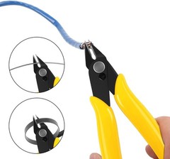 5pcs Micro Flush Cutters, Wire Cutter with Internal Spring, Diagonal Cutters for