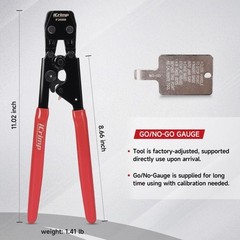 IWISS Ratchet Clamp Cinch Tool Crimper Tool for Stainless Steel Clamps from