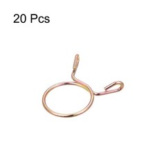 Fuel Line Hose Clips, 20pcs 22mm 65Mn Steel Tubing Spring Clamps